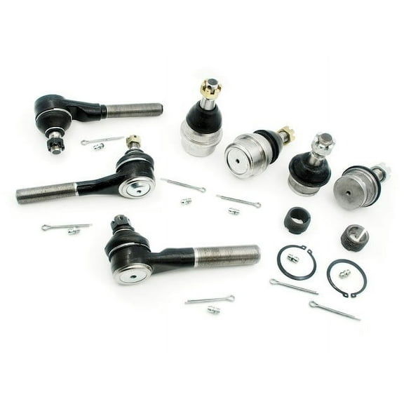 Front Ball Joint and Tie Rod Kit - Compatible with 1991 - 1995, 1997 - 2006 Jeep Wrangler 1992 1993 1994 1998 1999 2000 2001 2002 2003 2004 2005
