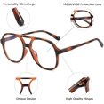 thumbnail image 2 of aisswzber Plastic avitor Blue Light Blocking Glasses, 2 of 7