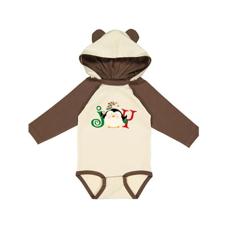 

Inktastic Christmas Penguin Joy 2 Gift Baby Boy or Baby Girl Long Sleeve Bodysuit