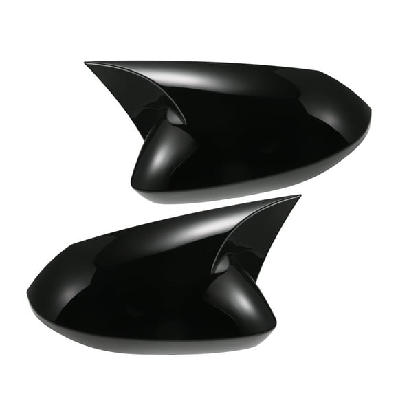 1 Pair Car Rear View Driver Passenger Side Mirror Cover Overlay Gloss Black for Toyota Corolla 2020-2023