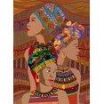 thumbnail image 2 of Art Licensing Studio 25x32 Gold Ornate Wood Framed with Double Matting Museum Art Print Titled - 3 Women Portrait, 2 of 4