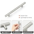 thumbnail image 3 of knobelite 25 Pack 102mm(4inch) Hole Centers Cabinet Handles Stainless Steel Kitchen Cabinet Door Handles and Pulls Cabinet Knobs Length 162mm(6.37inch) Brushed Nickel, 3 of 6