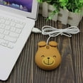 thumbnail image 2 of Ratón con cable USB, forma de oso animal lindo, ratón con cable, mini ratones ópticos portátiles, ratón de ordenador de dibujos animados, 3 botones para ordenador portátil, PC de escritorio, 2 of 7