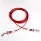 thumbnail image 4 of Dog Tie Out Cable and Stake, 10m Outdoor Dog Leash for Runnin,Camping,with 16inch Heavy Duty Dog Anchor Spiral Stake, 4 of 5