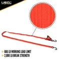 thumbnail image 2 of 1-1/4" x 8' Sliding Ratchet Strap w/ Vinyl Coated S-Hooks, 2 of 7