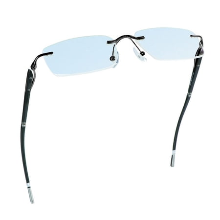 LifeArt Blue Light Blocking Glasses, Computer Reading Glasses, Anti Blue Rays, Reduce Eyestrain, Stylish for Men and Women(Black,+1.00 Magnification)