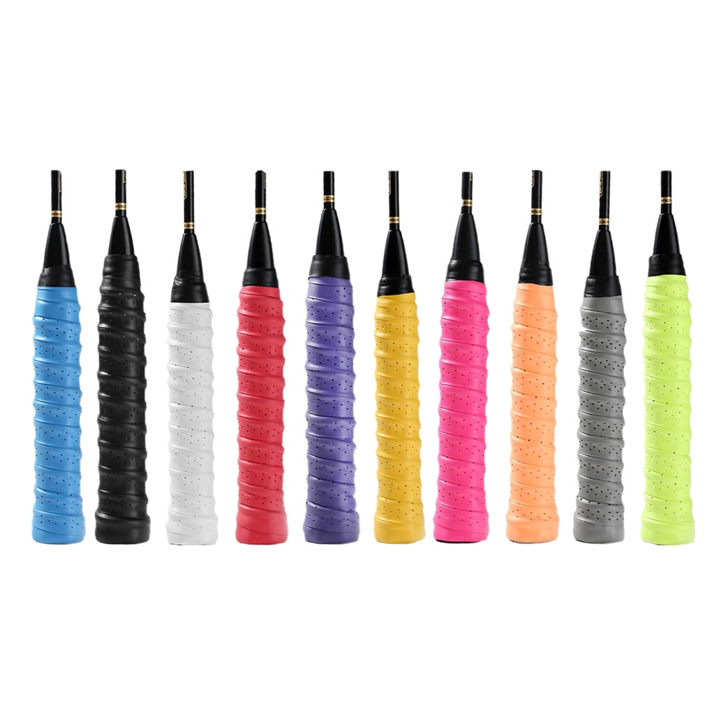 ROBOT-GXG 6pcs Non-slip Tennis Racket PU Tennis Grip Sweat-absorbent Belt Badminton Grip Tennis Accessories