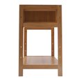 Modern Bamboo Bedside Table Bedroom Nightstand Drawer Shelf