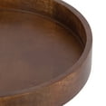 thumbnail image 4 of Kate and Laurel Avery Mid-Century Modern Wooden Round Side Table, 18 x 22, Walnut Brown, Circle End Table for Use as Bedroom Night Stand or Living Room Table Option, 4 of 9