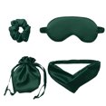 thumbnail image 1 of Coofit Sleeping Mask Set Breathable Faux Silk Hair Headband Scrunchy Hair Band with Bag, 1 of 10