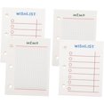 thumbnail image 1 of GFDYREE 4pcs Binder Schedule Core School Stationery Pages Home Daily Cm Cores Filler Detachable Line Spiral X Student Pads Loose- Pocket Goal Office Mini Supplies Journal Rings Hole, 1 of 7