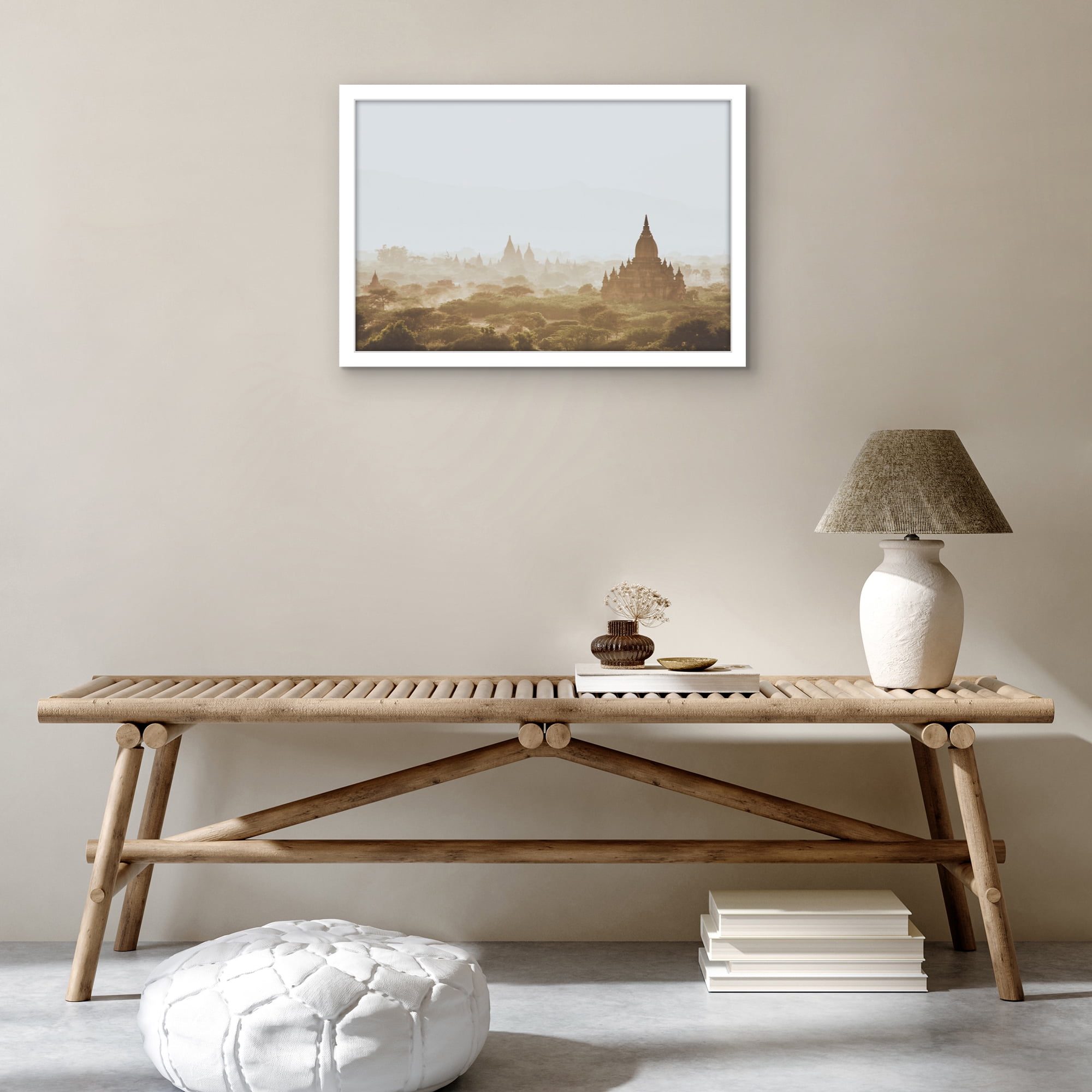 Americanflat 16x24 Poster Frame with Polished Plexiglass Wide Photo Frames Made Vertical Horizontal - White