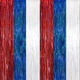 thumbnail image 3 of PMU Patriotic Metallic Curtains Red, White, Blue Party Accessories Decoration (1/pkg) Pkg/1, 3 of 6