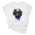 thumbnail image 4 of purcolt T-Shirts d'Halloween pour Femmes, T-Shirts Graphiques Amusants d'Été Col Rond Manches Courtes Blouses de Fête Cadeau, 4 of 7