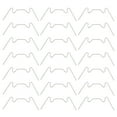 thumbnail image 1 of Shisuyan Serre avec Pinces pour Verre Acier Inoxydable Argent 25 Pcs 3.0x1.3 Po, 1 of 9