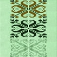 thumbnail image 1 of Ahgly Company Indoor Square Patterned Green Snake Green Area Rugs, 7' Square, 1 of 6