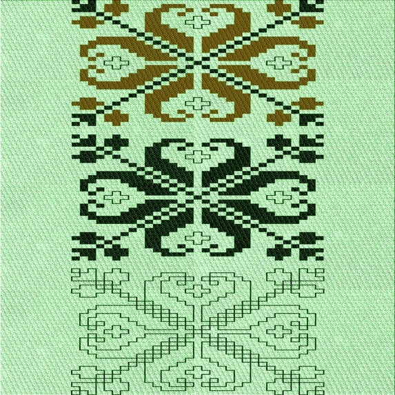 Ahgly Company Indoor Square Patterned Green Snake Green Area Rugs, 6' Square