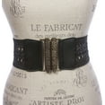 thumbnail image 2 of Women's 3" (75 mm) High Waist Perforated Braided Stretch Engraving Belt, 2 of 3