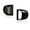 Black, variant on LED License Plate Lights Assembly Compatible with 1999-2013 Chevy Silverado GMC Sierra 1500 2500 3500 HD Suburban Tahoe Cadillac Escalade EXT Yukon XL, Rear Plate Lamp 6000K White 2-Pieces