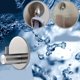 thumbnail image 4 of 4 ganchos adhesivos para toallas de pared, colgador de toallas de baño, soporte para toallas de cocina, Clip (plateado) ER, 4 of 5