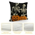 thumbnail image 4 of RUIYC Halloween Pillow Covers Halloween Decorations Skeleton and Skull Hands Decor Holiday Pillow Case Farmhouse Decor for Home Sofa, 4 of 5