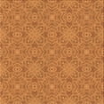 thumbnail image 1 of Ahgly Company Indoor Square Patterned Carrot Orange Area Rugs, 5' Square, 1 of 6