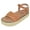 Tan, variant on Shoes Women Platform Espadrille Sandals Ankle Strap Flat footbed Buckle up Bling Rhinestone ATHENS-1 Brown Tan 8.5