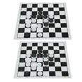 thumbnail image 1 of Fdit International Checkers Set 2Set International Checkers Set With Plastic Film Checkerboard Travel Board Games Set, 1 of 8