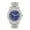 Silver Royal Blue, variant on New Rendition of Mens Ice on Blast! More Elegance to Flaunt on The Dance Floor w/a Braid Design on Center of Watch Band! Beautiful Powerful Social Art of Ancestral Roots - ST10375 Silver Silver