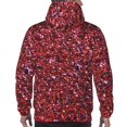 thumbnail image 7 of Balery Red Glitter Pattern Mens Hoodie Kangaroo Pocket Hoodie Pullover Hooded Sweatshirt Ideal for Daily Wear Travel and Home-XX-Large, 7 of 7