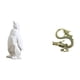 thumbnail image 1 of Escultura de pingüino,Escultura de pingüino,decoración nórdica para el hogar,Escultura china,Figuras chinas en miniatura de latón para escritorio,Adorno de mesa en miniatura chino de latón, 1 of 8