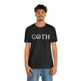 thumbnail image 4 of Goth Skeleton Hand Unisex Jersey Short Sleeve Tee, 4 of 4