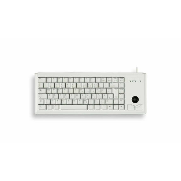 CHERRY ML 4420 Wired Keyboard - Compact,Pale Gray,PS/2, Integrated Trackball