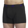 thumbnail image 3 of Ropa interior deportiva adidas Athletic Fit para hombre, paquete de 3 unidades, color negro S, 3 of 7