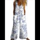 thumbnail image 1 of Bohemios Informales de Verano para Mujer, de Pierna , Holgados, con Estampado Floral y Bolsillos Figura 3 XXL, 1 of 3