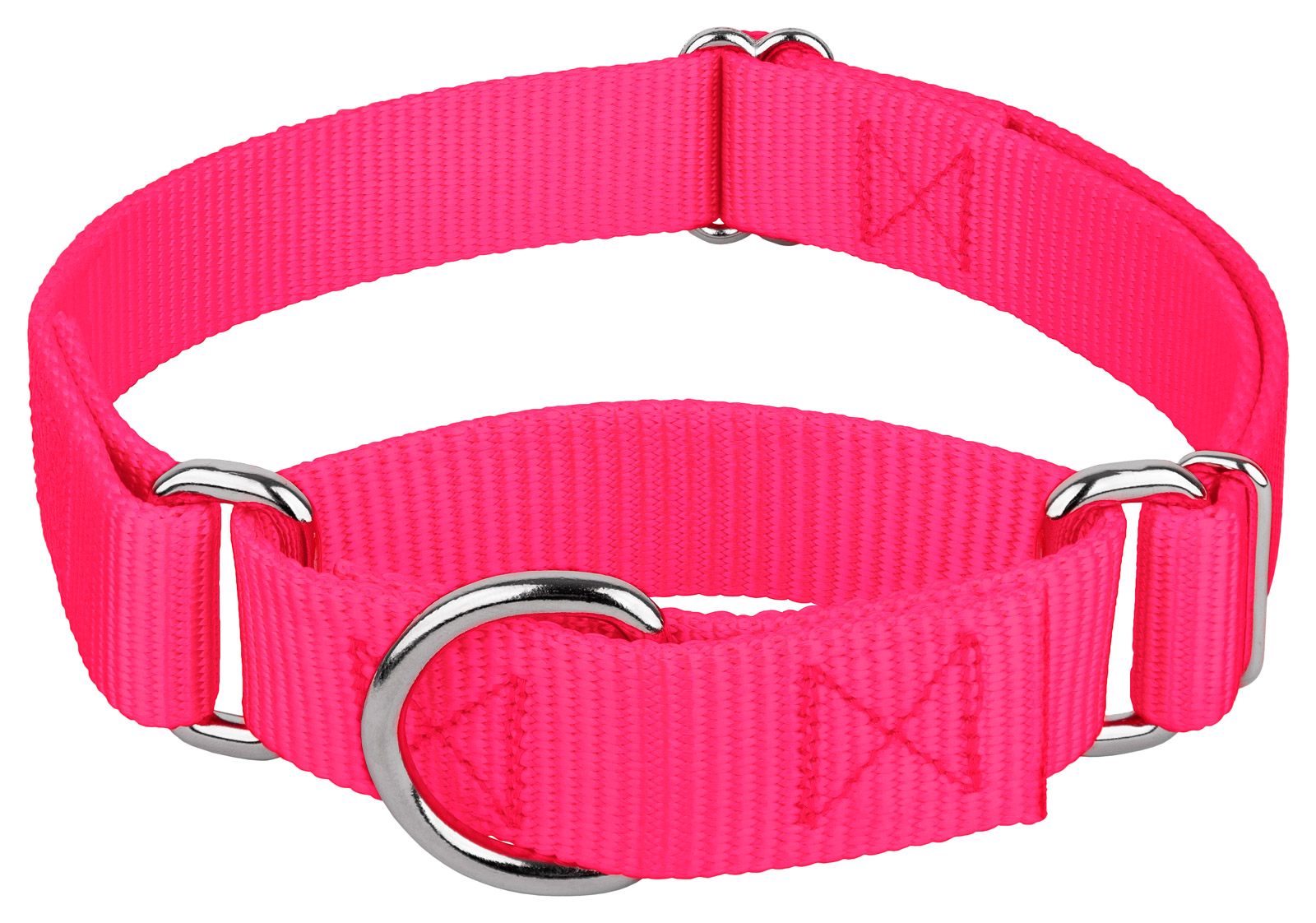 Country Brook Design Plastic & Nylon Plain Slip-On Dog Collar, Pink, L - image 5 of 8
