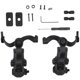 thumbnail image 1 of 2 uds adaptador de riel para auriculares con orejeras adaptador de riel de montaje de casco de nailon (negro), 1 of 5