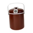 thumbnail image 3 of Cubo de hielo portátil, enfriador de bebidas aislado con tapa, cubo multiusos para refrigerios rojo, 3 of 9