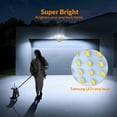 thumbnail image 5 of LEPOWER LED Solar Security Lights, Motion Sensor Light, 1600LM, 5500K, IP65 Waterproof, 3 Adjustable Heads for Yard, Garage, Black, 5 of 8