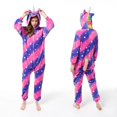 thumbnail image 1 of Pijamas de franela Licorne para niños y niñas, ropa de dormir de invierno, conjunto de elefante, cebra, Animal xuanjing unisex, 1 of 2