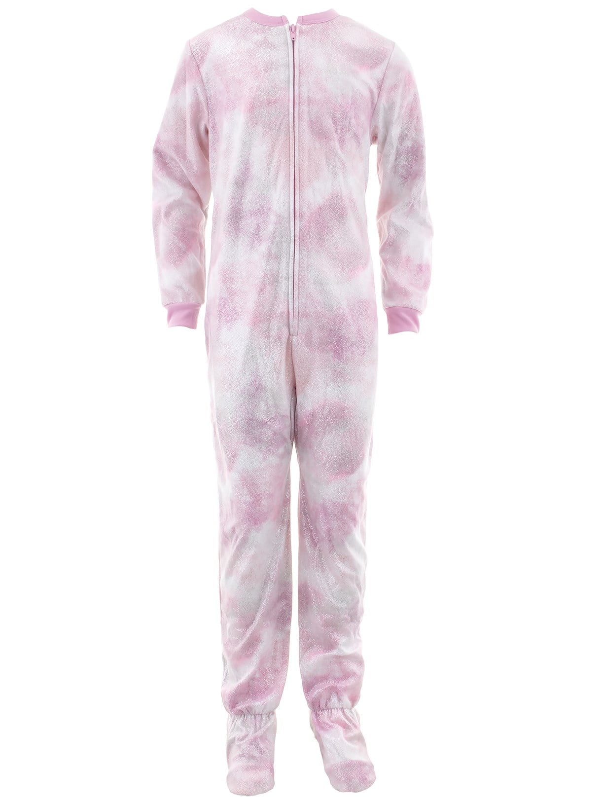 St. Eve Kids Girls Pink Camo Glitter Blanket Sleeper Footed Pajamas