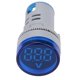 thumbnail image 4 of LED Voltmeter Signal Light Digital Display DC Voltage Meter Indicator Round Lamp Tester (Blue), 4 of 4