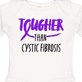 thumbnail image 4 of Inktastic Tougher than Cystic Fibrosis Boys or Girls Long Sleeve Baby Bodysuit, 4 of 5
