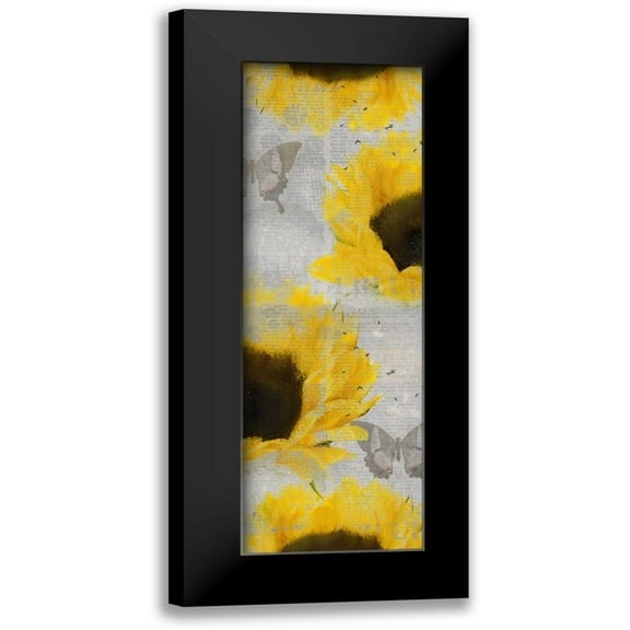 Allen, Kimberly 7x14 Black Modern Framed Museum Art Print Titled - Butterfly Bloom
