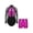 Hot Pink, variant on Kids Girls Dance Outfits Long Sleeve Shiny Rhinestones Gymnastic Leotards with Metallic Shorts Set Activewear Purple 6