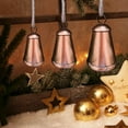 thumbnail image 6 of Cinvoph 3pcs Vintage Christmas Bell Ornaments Xmas Tree Hanging Decorations with Rope Anniversary Bells for Crafts Holiday Party Indoor and Outdoor Decor, 6 of 9