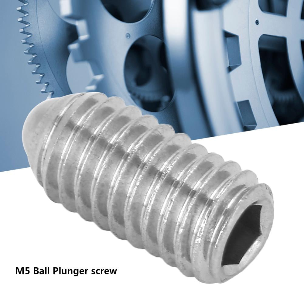 Ccdes 20pcs M5*8/10/12/16/20 Stainless Steel Thread Hex Spring Ball