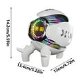 GARENAS Mecha Little Smart Speakers Clock Colorful Atmosphere Lights