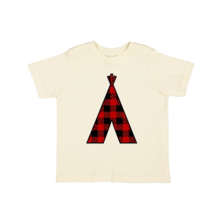 

Inktastic Buffalo Plaid Teepee Tribal Gift Toddler Boy or Toddler Girl T-Shirt