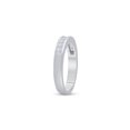 thumbnail image 4 of Diamond Princess 14kt White Gold Womens Princess Diamond Wedding Band 1/2 Cttw Size 8, 4 of 4